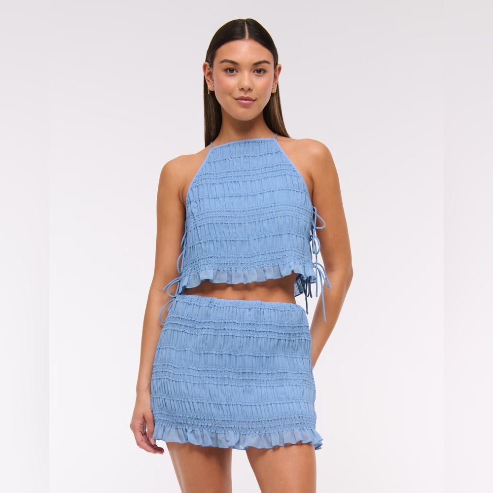 Abercrombie Ruched Side Tie Top, medium